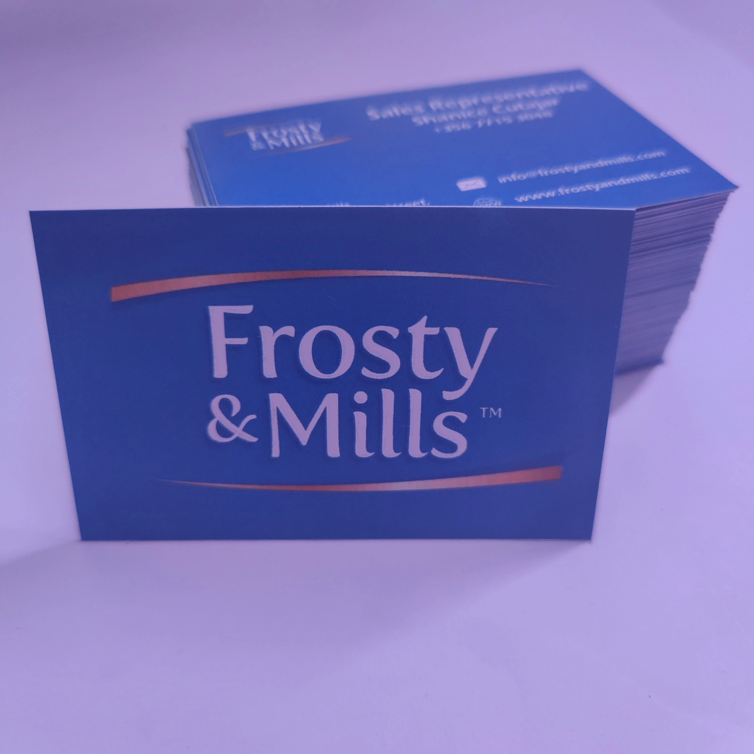 Frosty and Mills Business cards printing by printsmalta and kodly